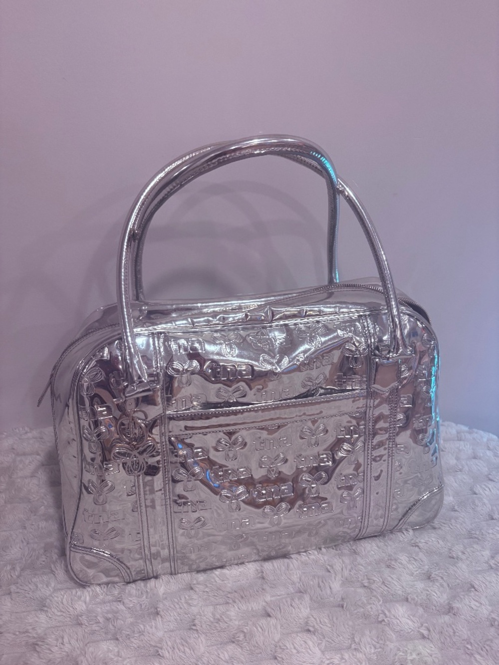Waterproof shiny TNA Duffle Tote